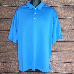 Nike Golf Sphere Dry Men's Blue Polo Shirt Size XXL AO1981